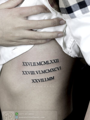 Hình Xăm Chữ 40