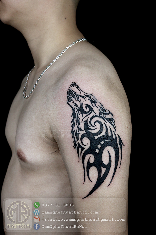 Xăm hoa hồng chó sói độc nhất trên bắp tay  Tattoo Trần Kỹ  YouTube